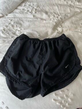 Nike Black Women's Athletic Shorts with Swoosh